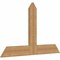 Ekena Millwork Portland Timber Gable Bracket, Western Red Cedar, 48"W x 30"H x 1 1/2"D x 5 1/2"F, 15/12 Pitch GBW048X30X0206POR00SWR - alternate 5